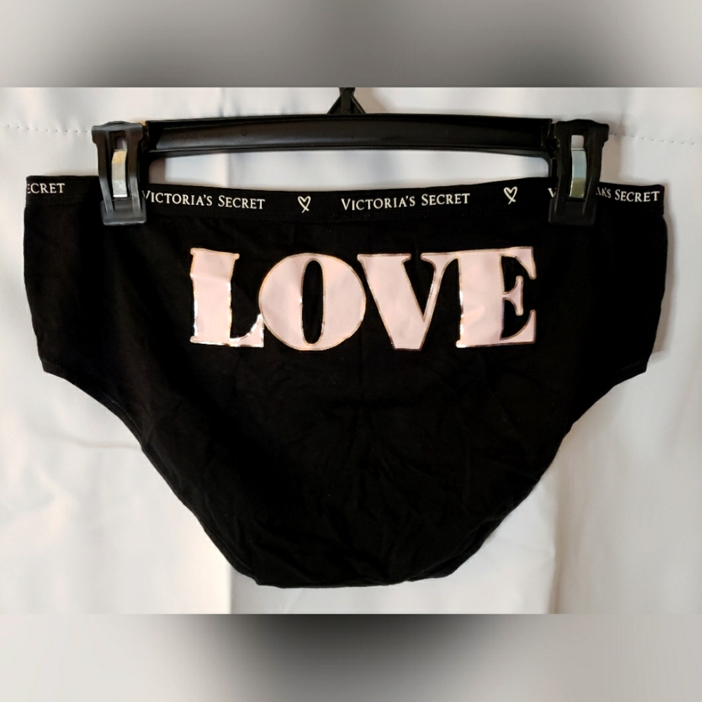 Victoria’s Secret Womens Hipster Panties NWT Size XL Black/Pink Cotton/Modal